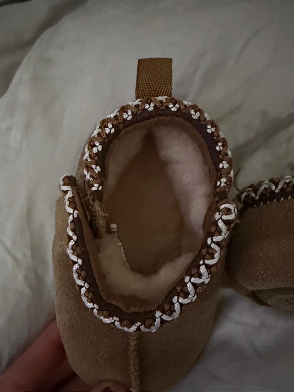 UGG Toddler Chestnut Sheepskin Moccasin Slippers- Never Worn